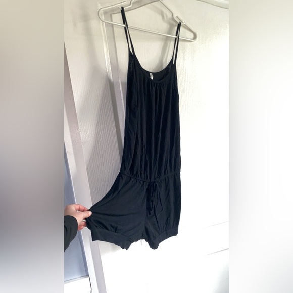 Pants - Black Sleeveless Jumpsuit